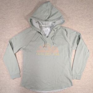 Hope Outfitters Sage Green So Soft Hoodie "Faith Over Fear" Womens Size Large